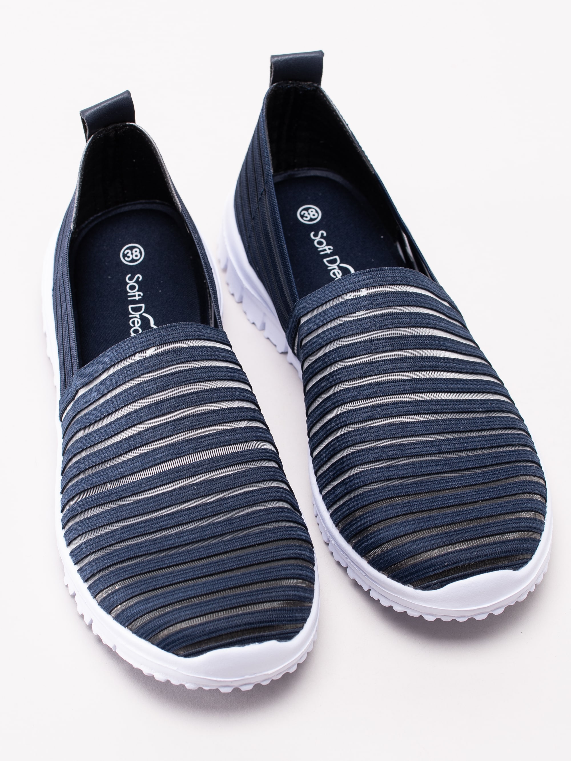 54191039 Soft Dreams 22200-935 mörkblå slip ons resårskor-6