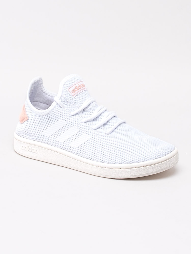 54201001 Adidas Court Adapt F36476 Vita sportiga slip on sneakers i mesh-1