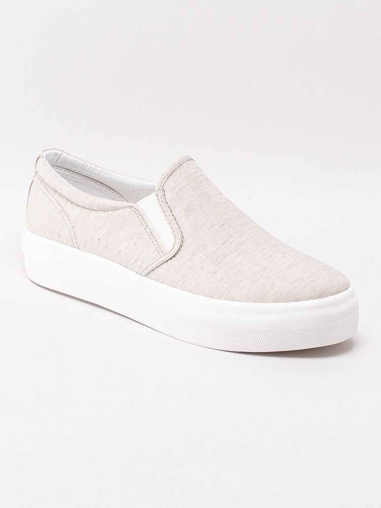 54201018 Vagabond Peggy 4544-280-03 Beige slip on sneakers med platå-1