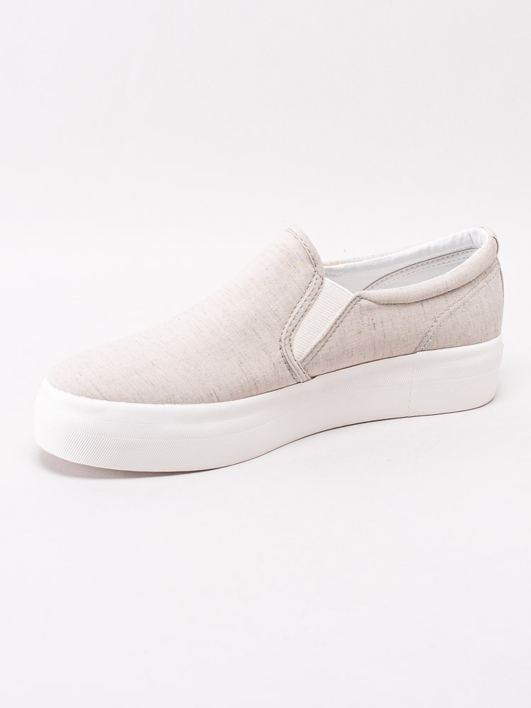 54201018 Vagabond Peggy 4544-280-03 Beige slip on sneakers med platå-2