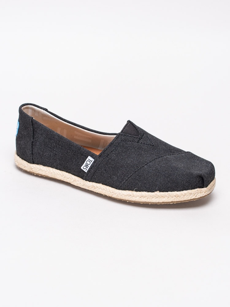 54201021 Toms Alpargata Rope 10009751 Svart-tvättade espadrillos i bomull-1