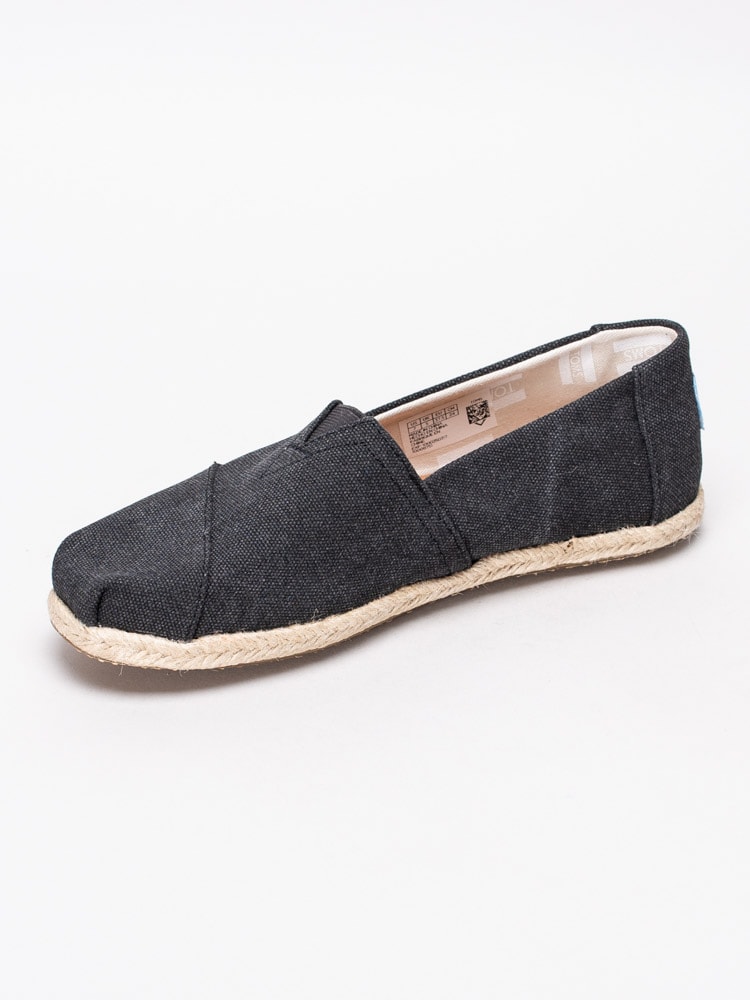 54201021 Toms Alpargata Rope 10009751 Svart-tvättade espadrillos i bomull-2