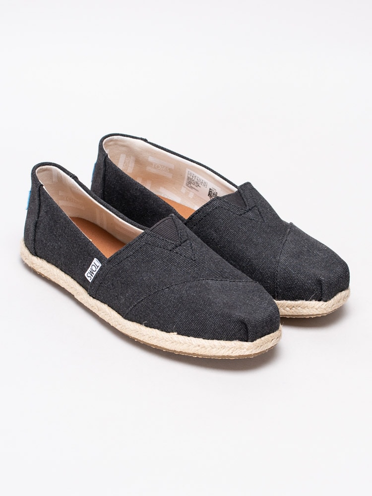 54201021 Toms Alpargata Rope 10009751 Svart-tvättade espadrillos i bomull-3