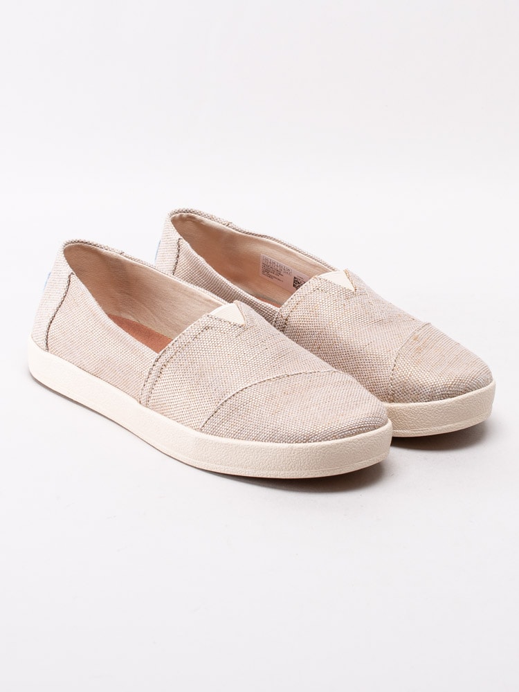 54201023 Toms Avalon 10012400 Rosa skimrande slip on tygskor-3