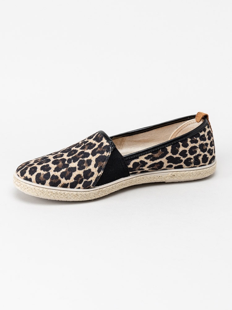 Marstrand - Corvette - Bruna slip on loafers med leopardmönster