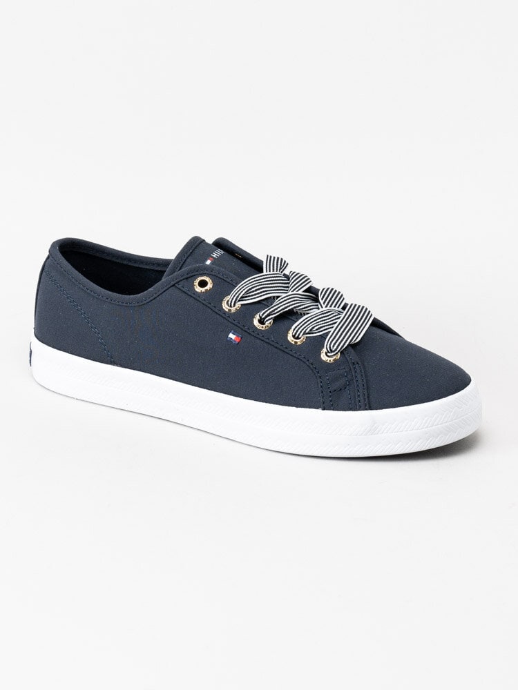 Tommy Hilfiger - Essential Nautical - Mörkblå sneakers i textil
