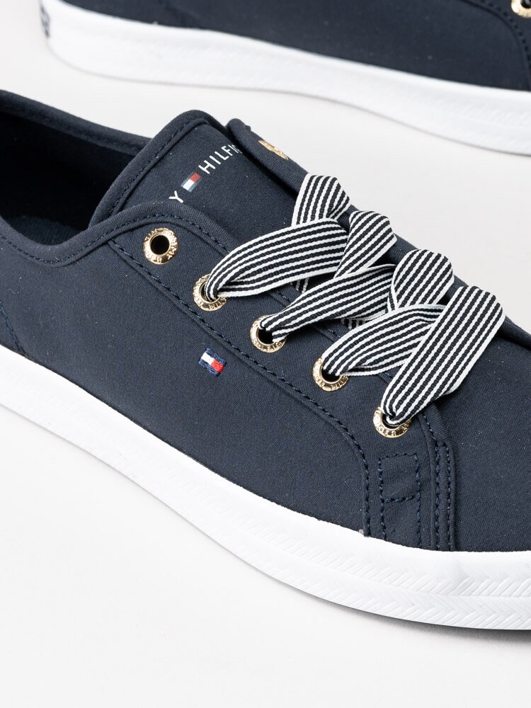 Tommy Hilfiger - Essential Nautical - Mörkblå sneakers i textil