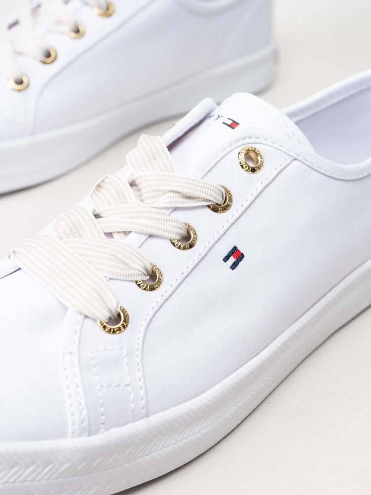 Tommy Hilfiger - Essential Nautical - Vita sneakers i textil
