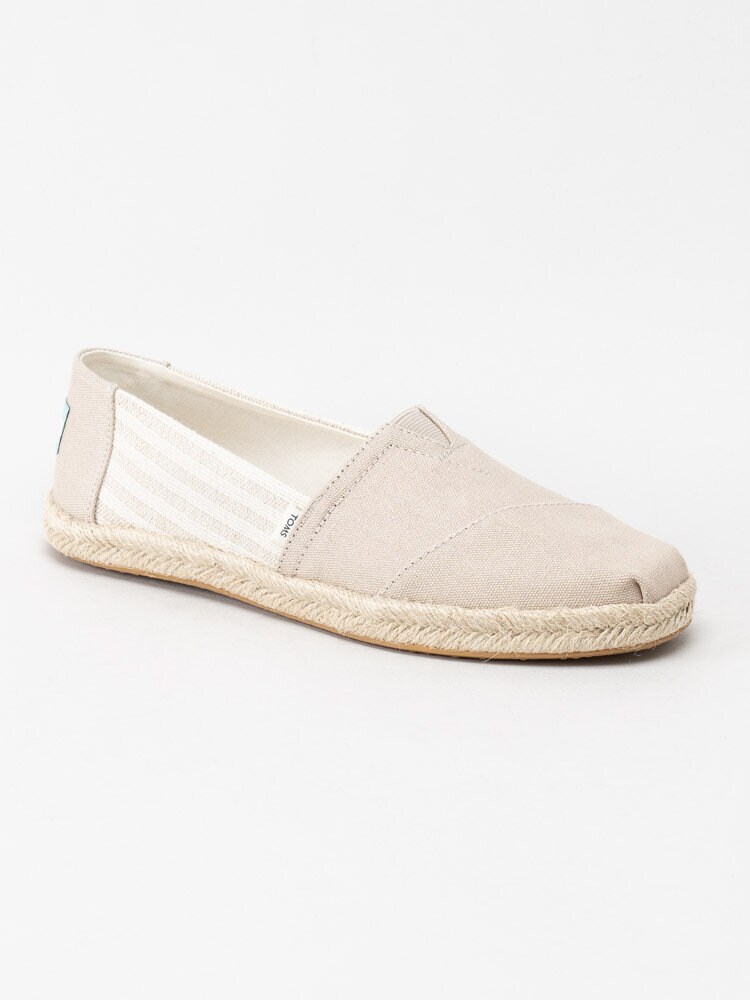 Toms - Alpargata Rope - Ljusbeige espadrillos i textil