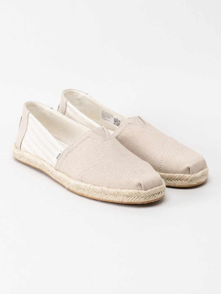 Toms - Alpargata Rope - Ljusbeige espadrillos i textil