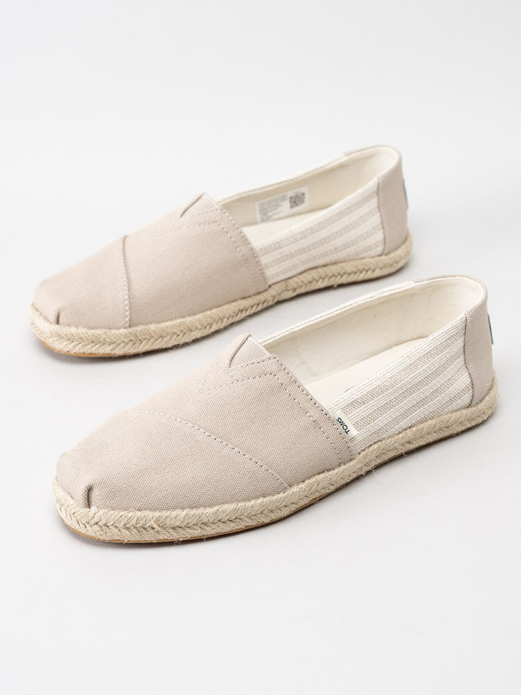 Toms - Alpargata Rope - Ljusbeige espadrillos i textil