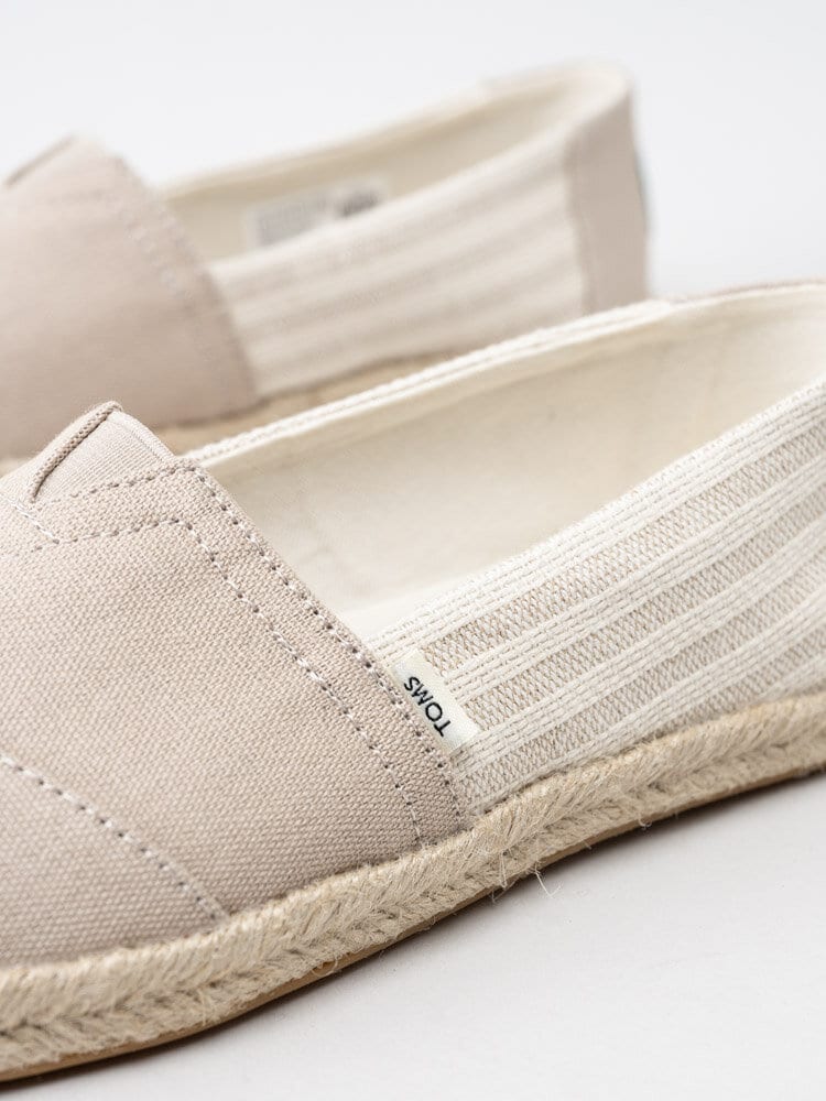 Toms - Alpargata Rope - Ljusbeige espadrillos i textil