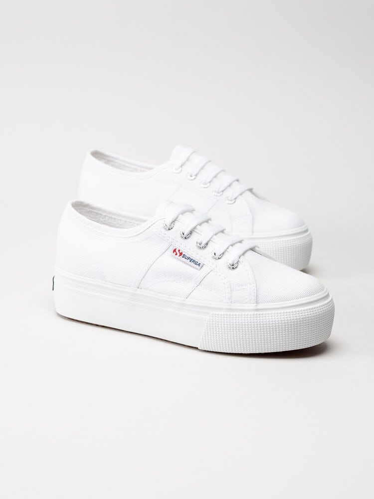 K p Superga 2790 ACOT LINEA Vita plat sneakers i textil 2790