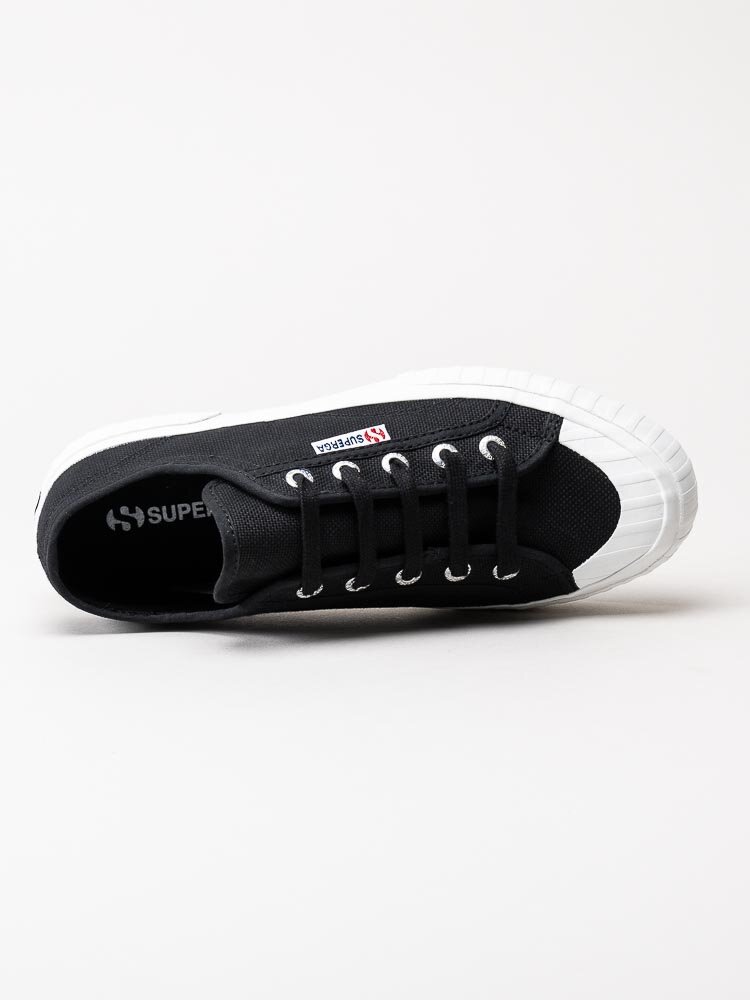 Superga - 2630 Stripe - Svarta sneakers i textil