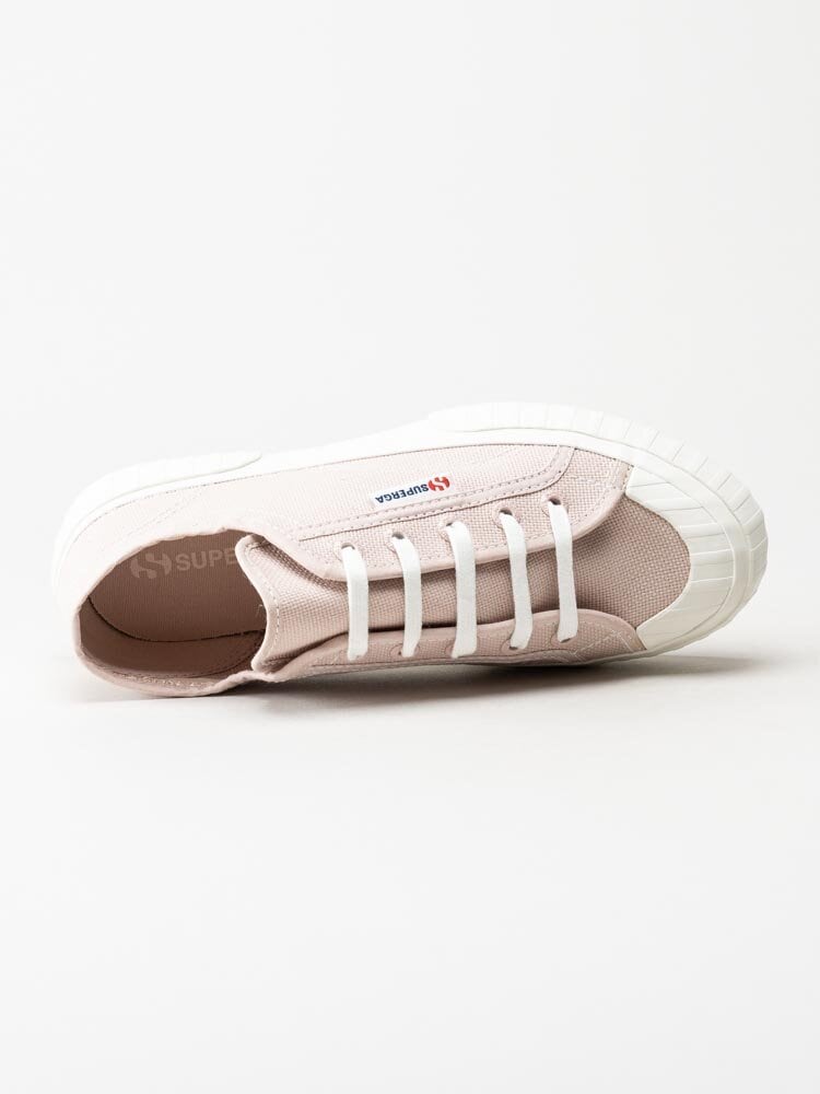 Superga - 2630 Stripe - Ljusrosa sneakers i textil