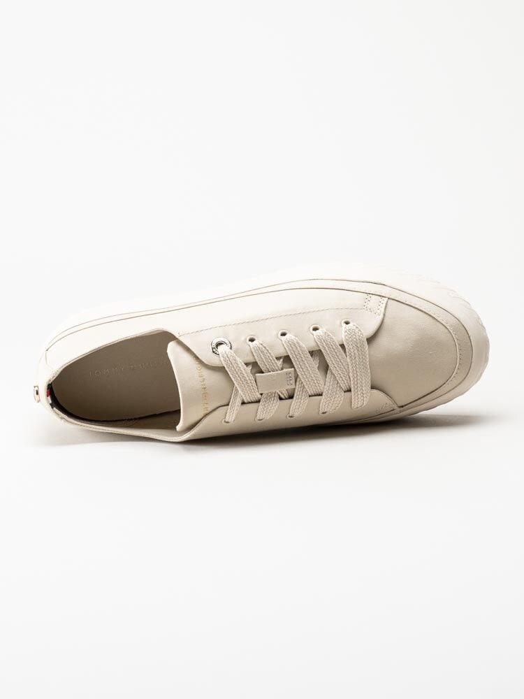 Tommy Hilfiger - Monochromatic Vulc Sneaker - Beige sneakers i textil