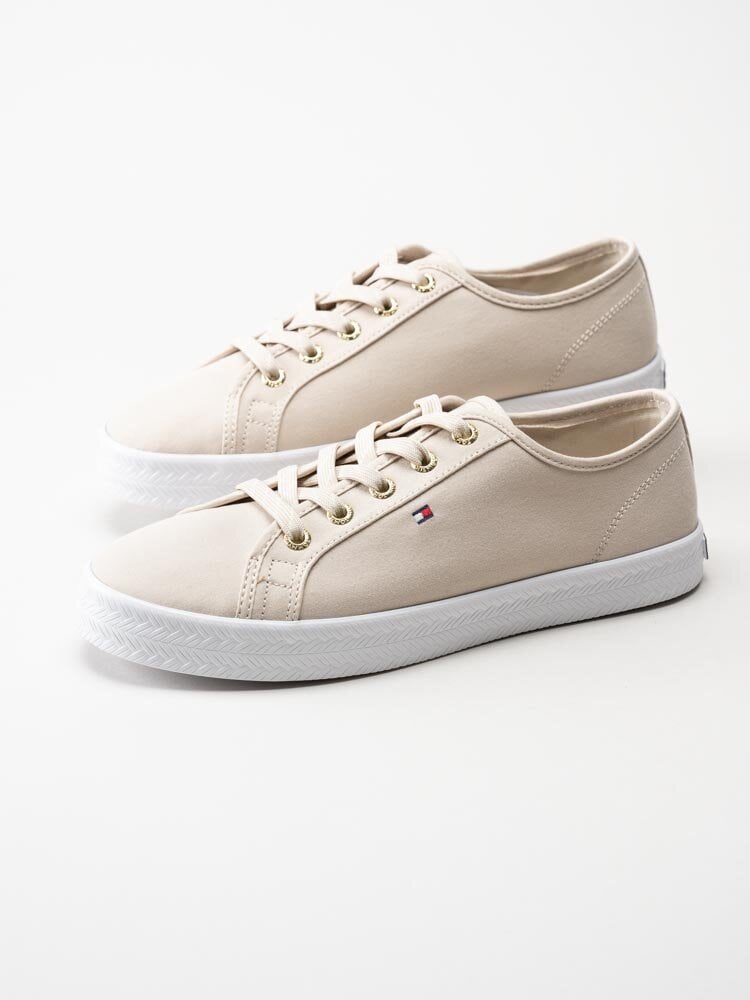 Tommy Hilfiger - Essential Sneaker - Beige sneakers i textil