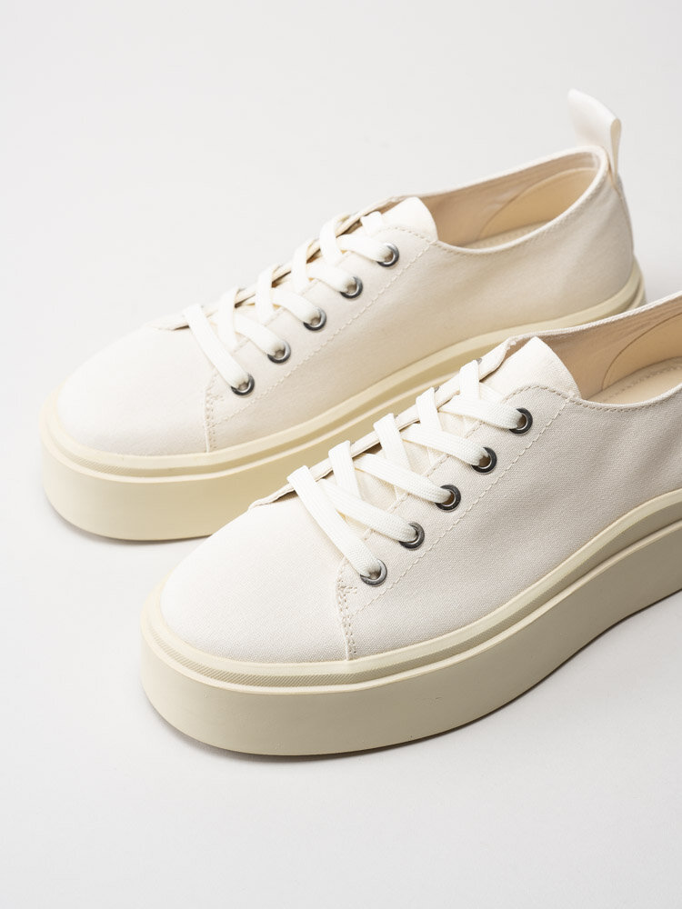 Vagabond - Stacy - Off white platåsneakers i canvas