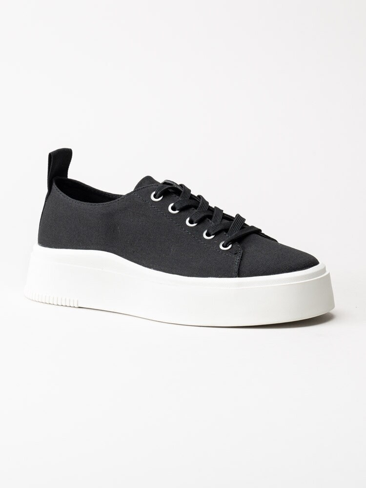 Vagabond - Stacy - Svarta platåsneakers i canvas