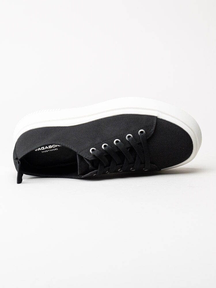 Vagabond - Stacy - Svarta platåsneakers i canvas