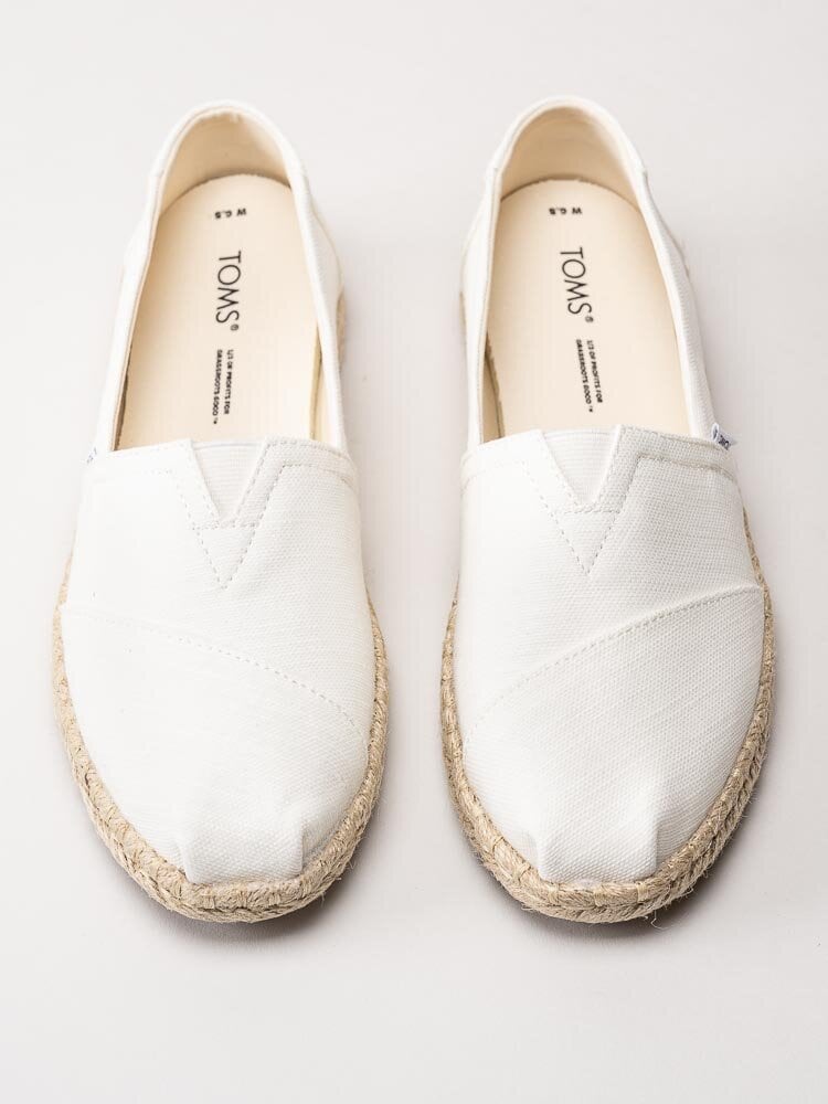 Toms - Alpargata Rope - Off white espadrillos i textil