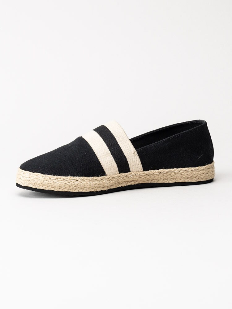 Gant Footwear - Raffiaville - Svarta espadrillos i textil