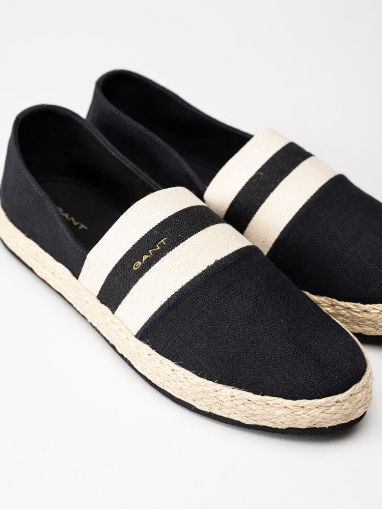 Gant Footwear - Raffiaville - Svarta espadrillos i textil