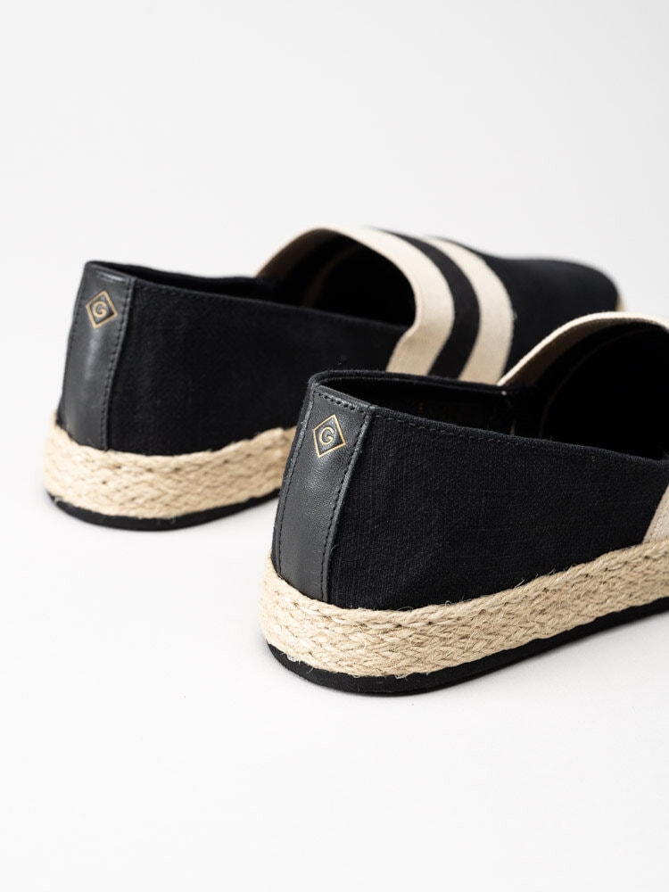 Gant Footwear - Raffiaville - Svarta espadrillos i textil