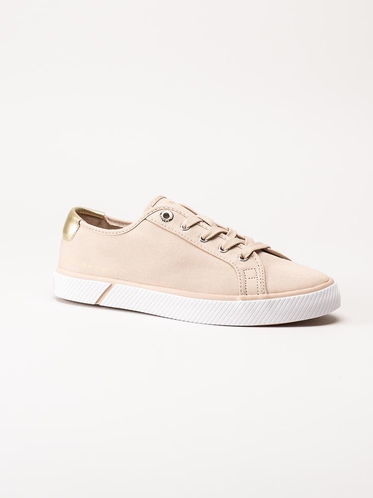 Tommy Hilfiger - Lace Up Vulc Sneaker - Beige sneakers i textil