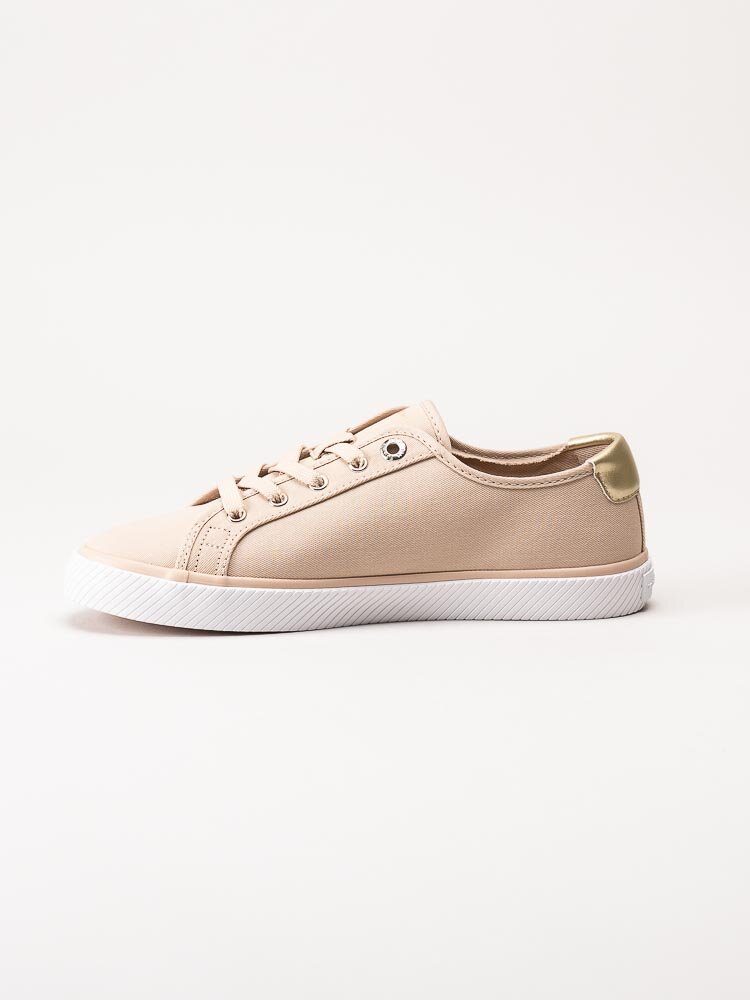 Tommy Hilfiger - Lace Up Vulc Sneaker - Beige sneakers i textil