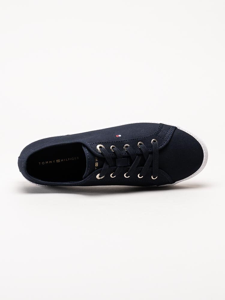 Tommy Hilfiger - Essential Vulcanized Sneaker - Mörkblå sneakers i textil