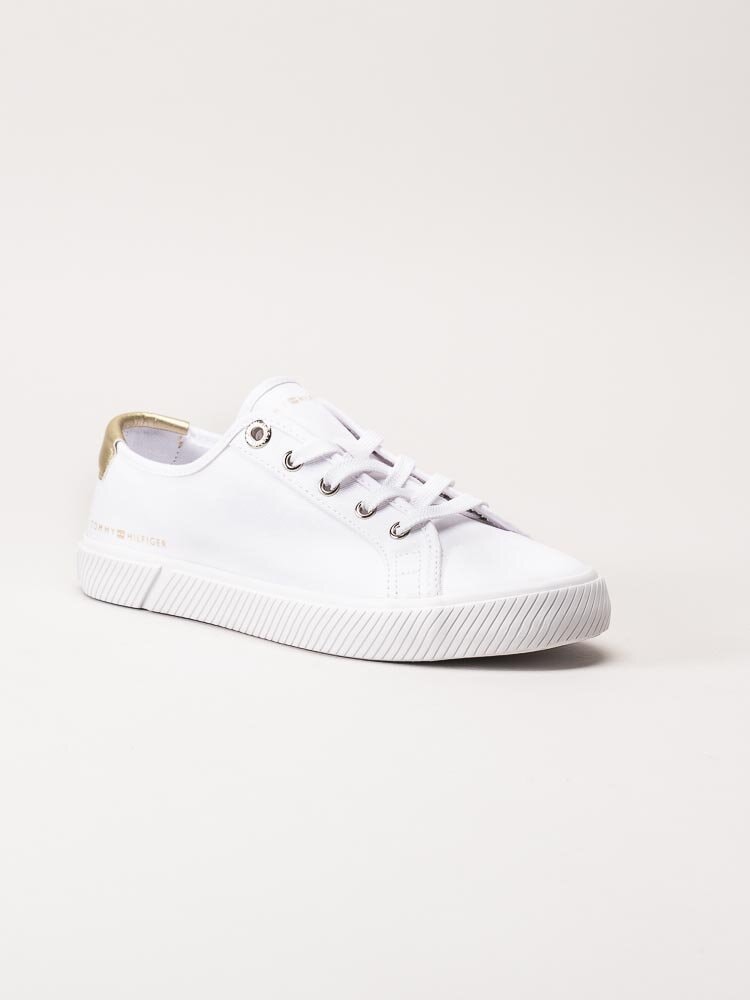 Tommy Hilfiger - Lace Up Vulc Sneaker - Vita sneakers i textil