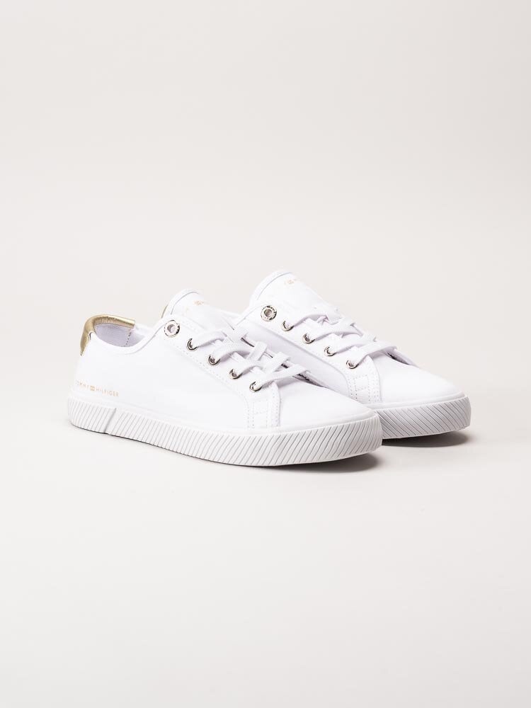 Tommy Hilfiger - Lace Up Vulc Sneaker - Vita sneakers i textil