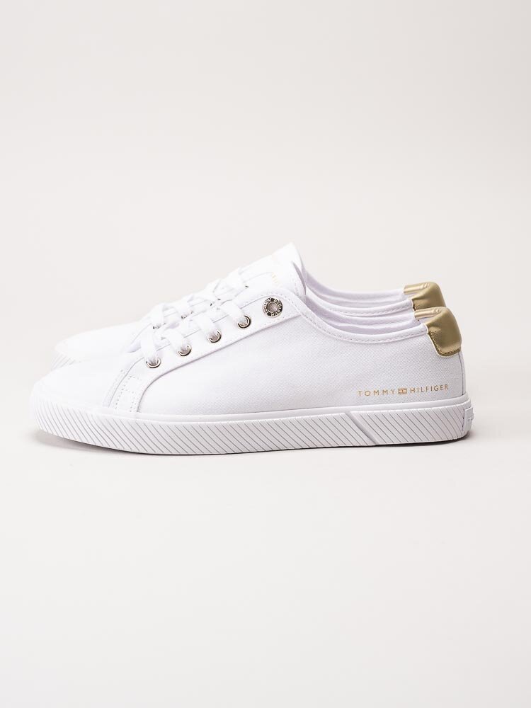 Tommy Hilfiger - Lace Up Vulc Sneaker - Vita sneakers i textil