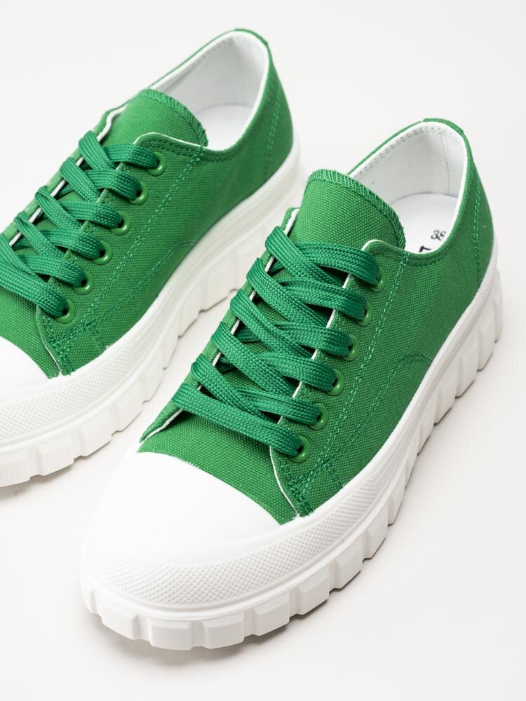 Duffy - Gröna sneakers i textil