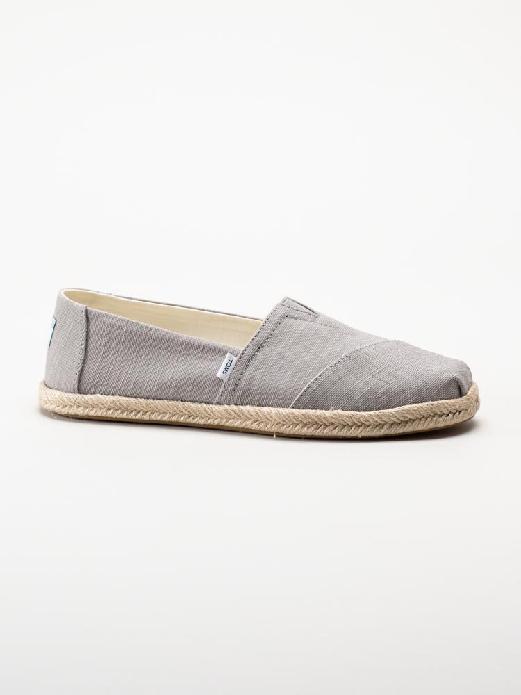 Toms - Alpargata Rope - Ljusgrå espadrillos i textil