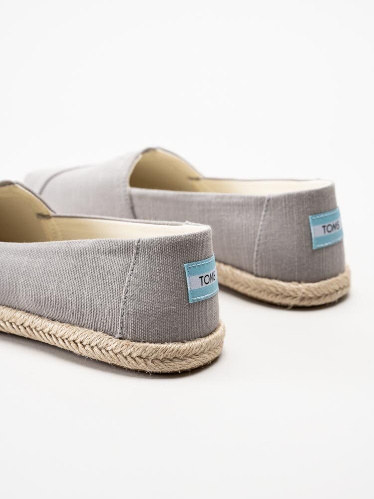 Toms - Alpargata Rope - Ljusgrå espadrillos i textil