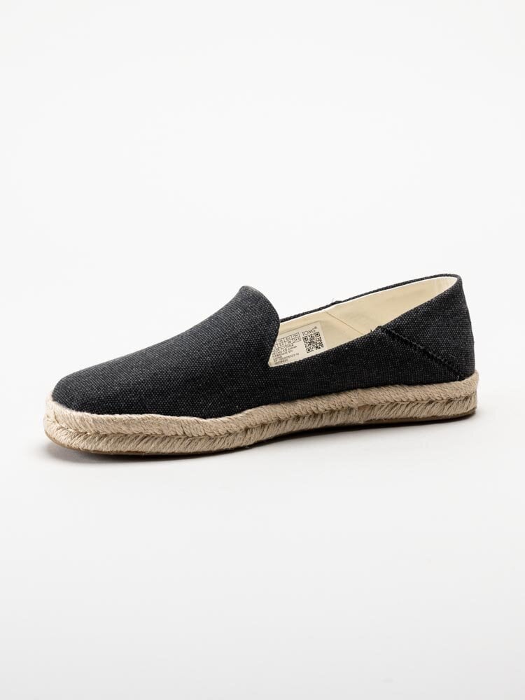 Toms - Santiago - Mörkgrå espadrillos i textil