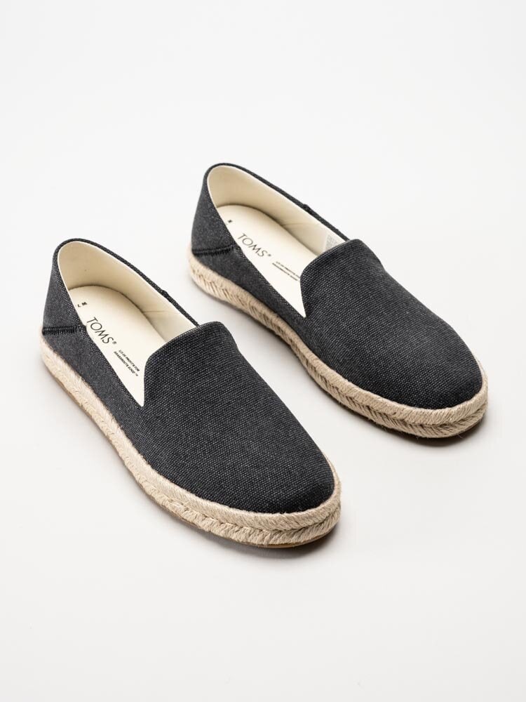 Toms - Santiago - Mörkgrå espadrillos i textil