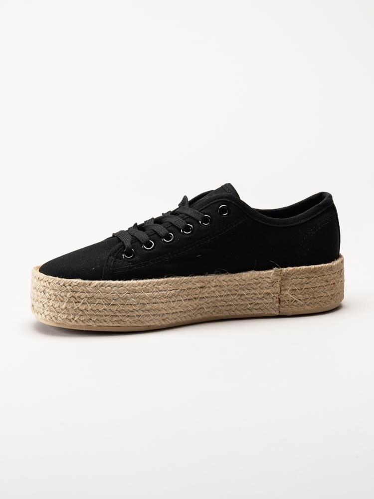 Exani - Palma W - Svarta platåsneakers