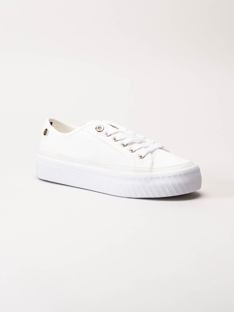 Tommy Hilfiger - Platform Vulcanized Platform - Off white sneakers i textil