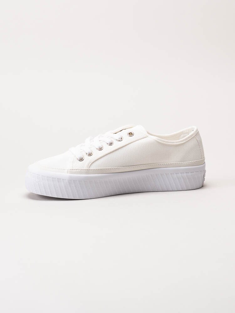 Tommy Hilfiger - Platform Vulcanized Platform - Off white sneakers i textil