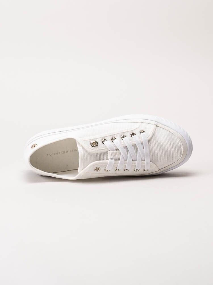 Tommy Hilfiger - Platform Vulcanized Platform - Off white sneakers i textil