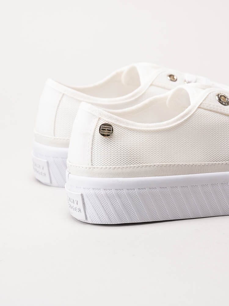 Tommy Hilfiger - Platform Vulcanized Platform - Off white sneakers i textil