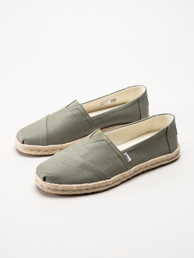 Toms - Alpargata Rope - Gröna espadrillos i textil