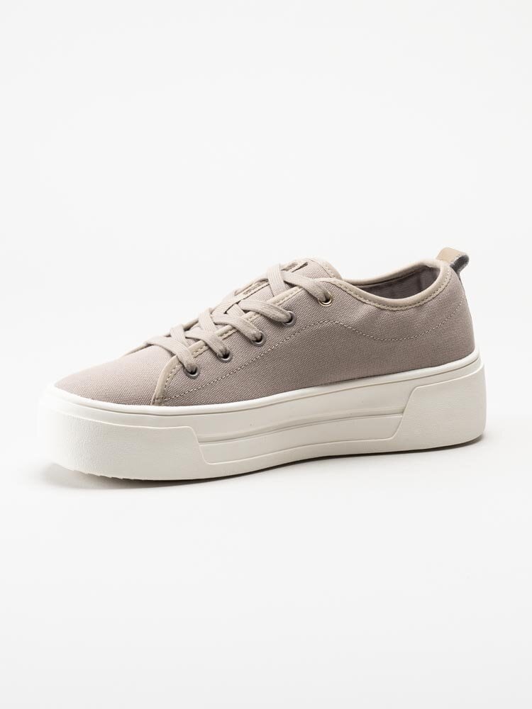 Sweeks - Lia - Beige platåsneakers i textil