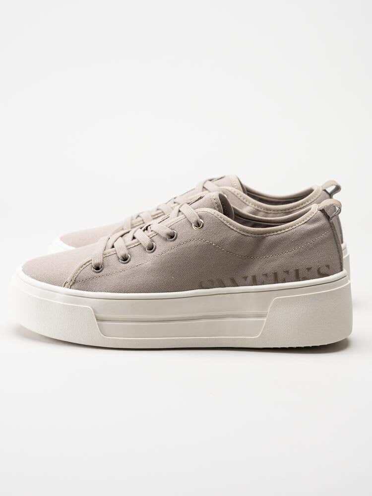 Sweeks - Lia - Beige platåsneakers i textil