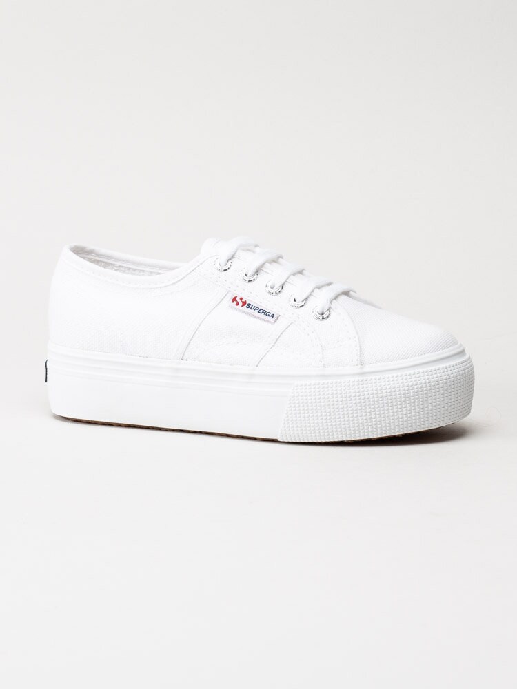 Superga - 2790 Platform - Vita platåsneakers i textil