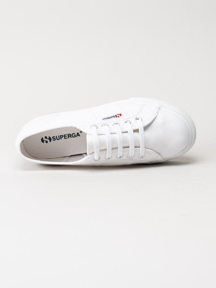 Superga - 2790 Platform - Vita platåsneakers i textil