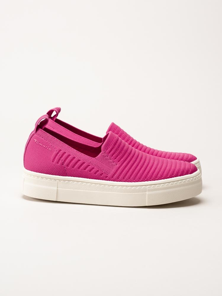 Tamaris - Rosa slip on textilskor